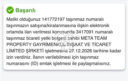 SATILIK 2+1 EBEVEYN BANYOLU DAİRE