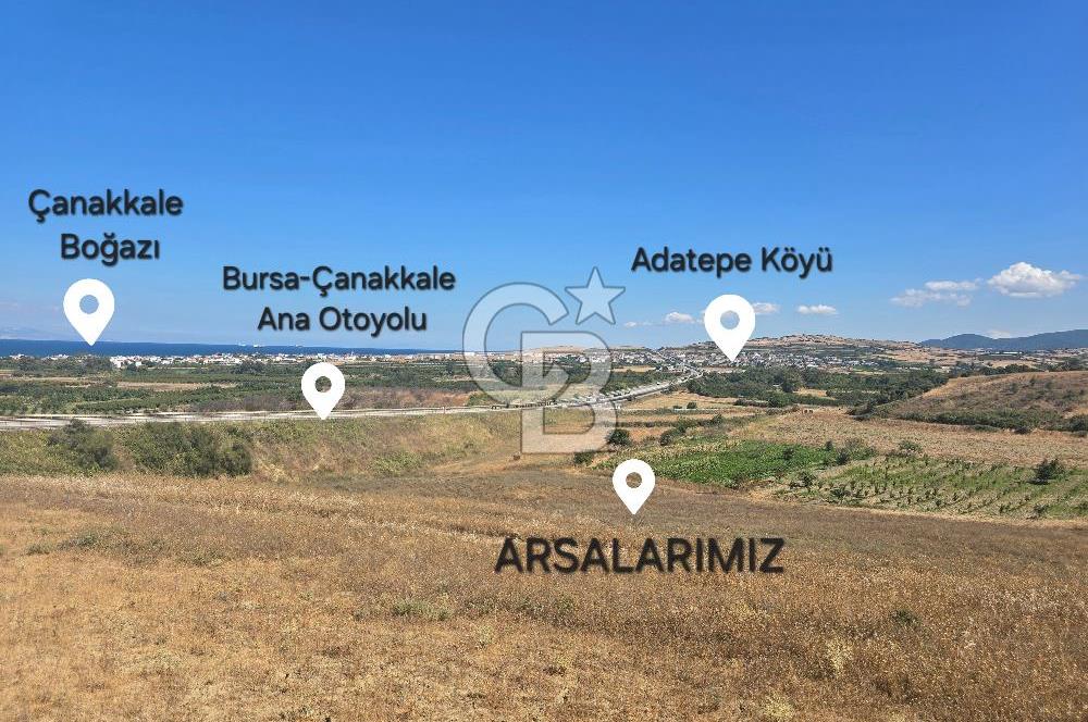 Çanakkale Lapseki Çardak'ta Satılık Deniz Manzaralı Arsa