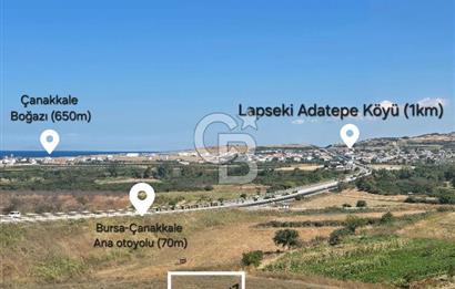 Çanakkale Lapseki Çardak'ta Satılık Deniz Manzaralı Arsa