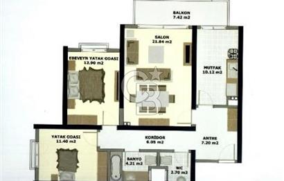 Mavişehir Emlak Konut Deniz & Havuz Satılık 2+1 120 m² Daire