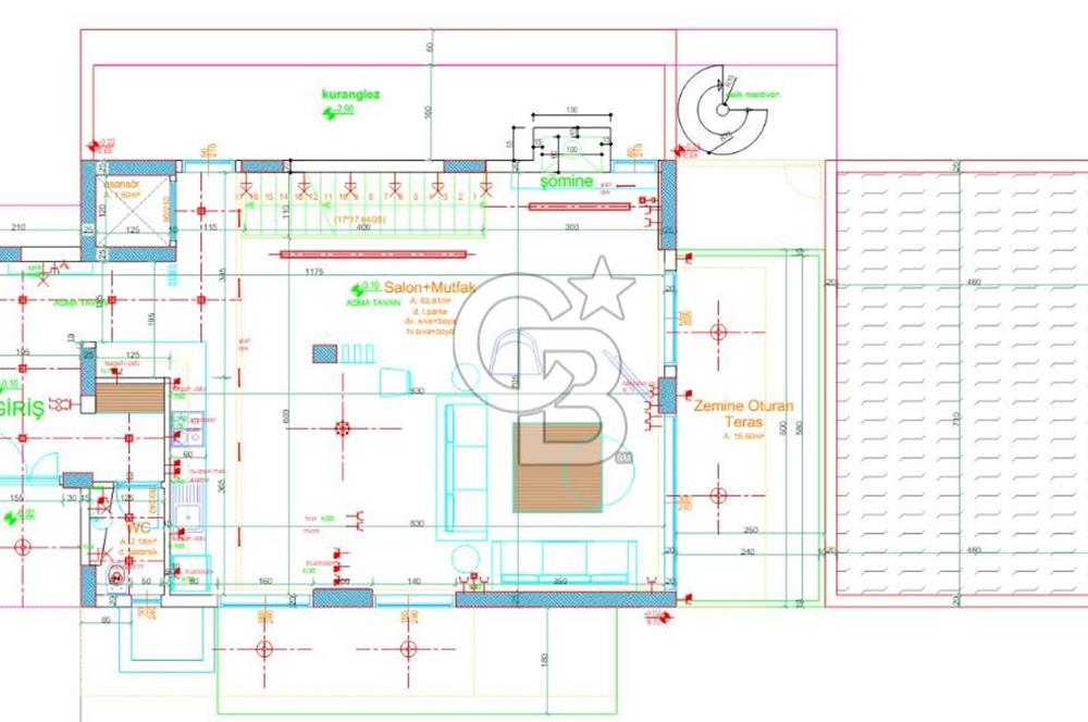 Tuzla Sahilde 275 m2 Havuzlu 4+2 Yeni Kiralık Triplex Villa