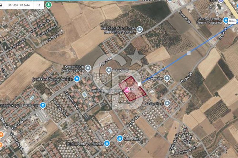 Dikili Salihleraltı Gazeteciler Sitesi'nde Villa İmarlı Arsa