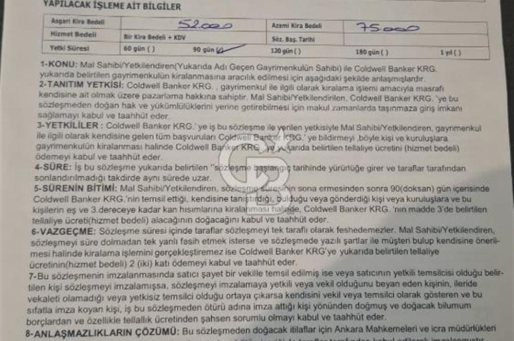 FARAS PANORAMA KİRALIK 4,5+1 DAİRE