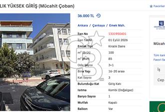 EMEK 19. SOKAK 3 + 1 KIRALIK YÜKSEK GİRİŞ - 6 - 373743