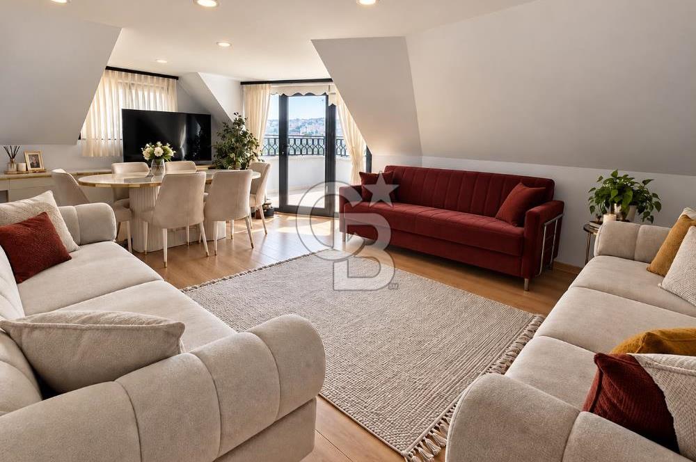 EMNİYETTEPE’DE 175 M² GENİŞ 4+2 DUBLEKS | 2 YAŞINDA | HALİÇ MANZARASI