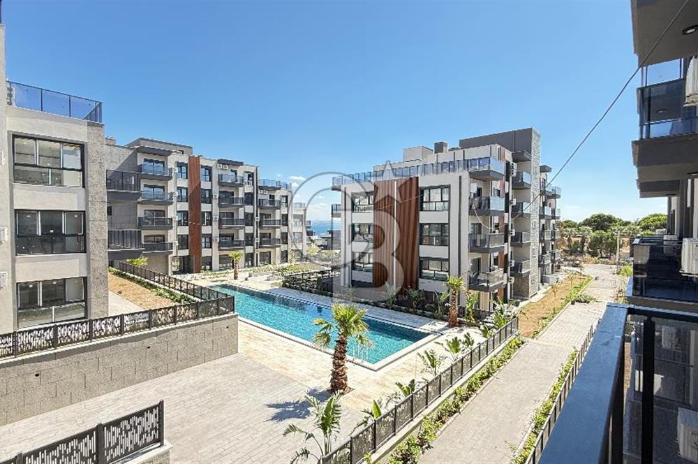 1+1 Flat for Sale with Sea View and Pool in Candarli