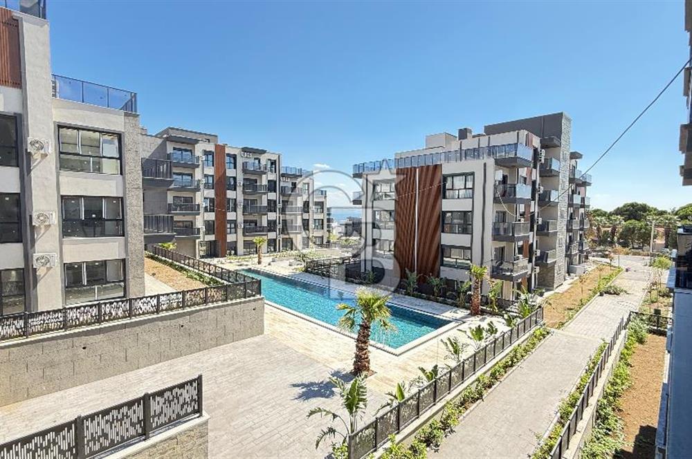 1+1 Flat for Sale with Sea View and Pool in Candarli