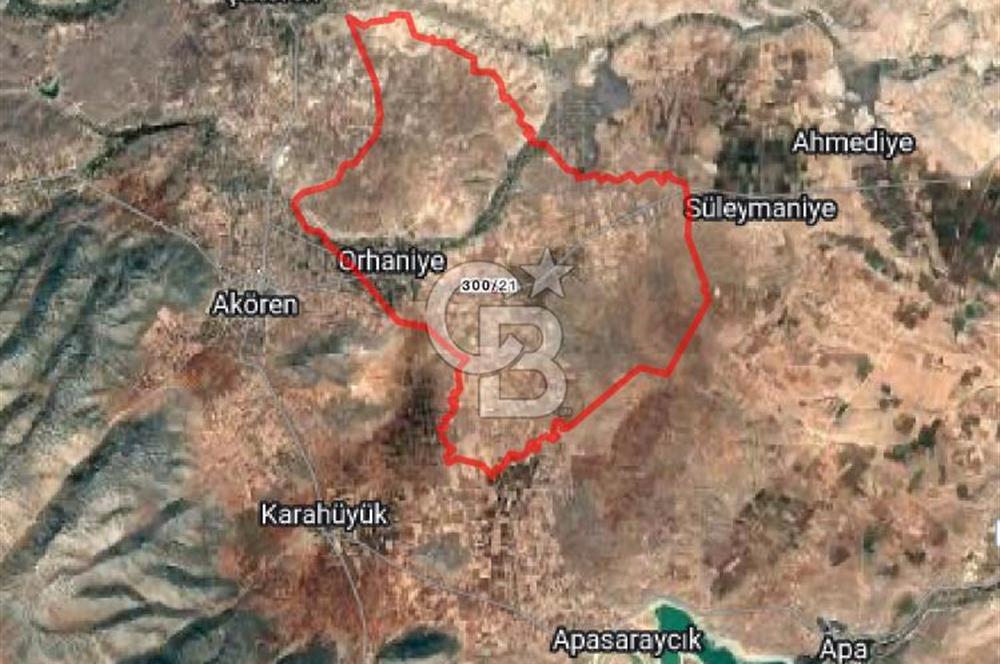 KONYA AKÖREN ORHANİYEDE ASVALT YOLA CEPHE SATILIK TARLA
