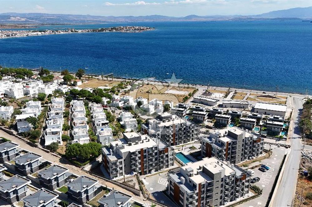 1+1 Flat for Sale with Sea View and Pool in Candarli