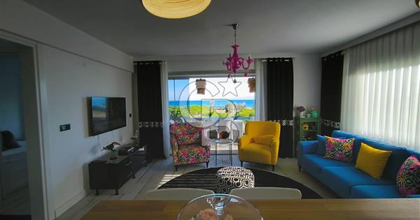 Ayvalık Sarımsaklı Plajına 50m Deniz Manzaralı Satılık 2+1 Daire - 373927