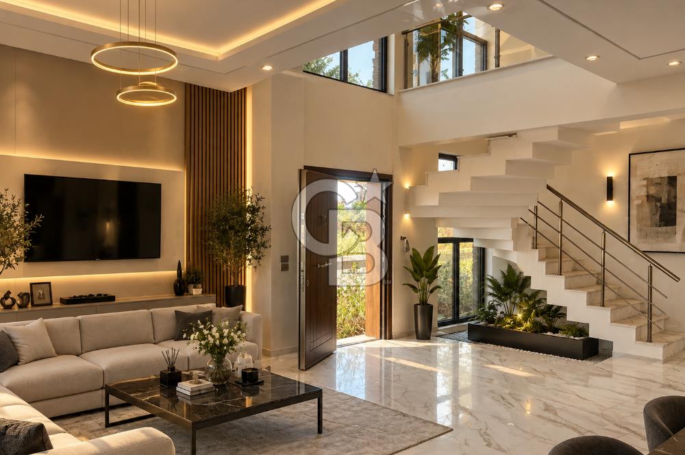 MENDERES'TE DUBLEKS 5+1 MÜSTAKİL BAHÇELİ HAVUZLU 265m2 SATILIK VİLLA