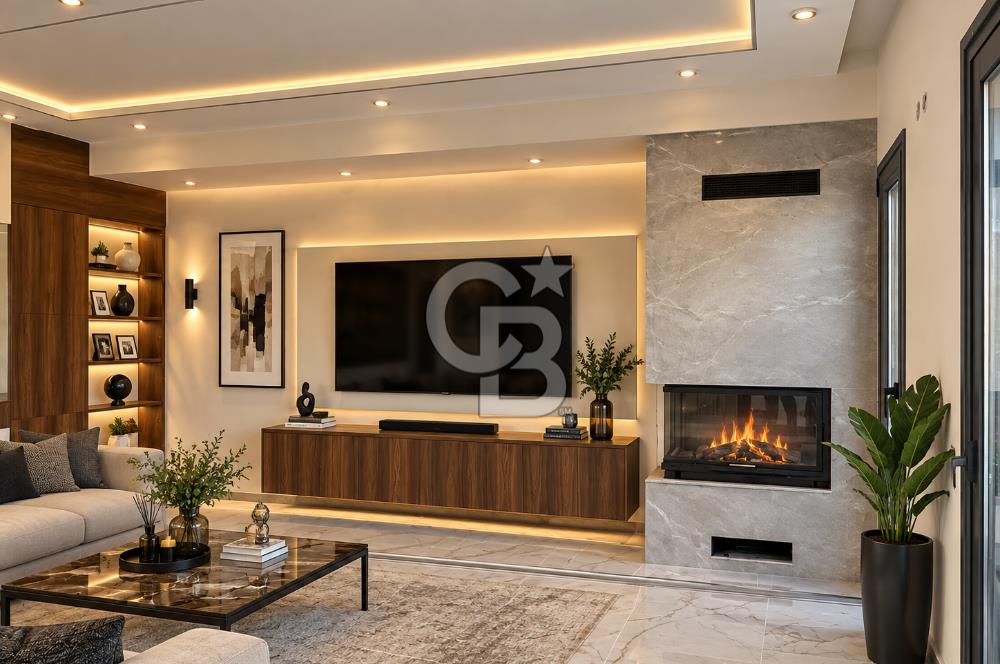 MENDERES'TE DUBLEKS 5+1 MÜSTAKİL BAHÇELİ HAVUZLU 265m2 SATILIK VİLLA
