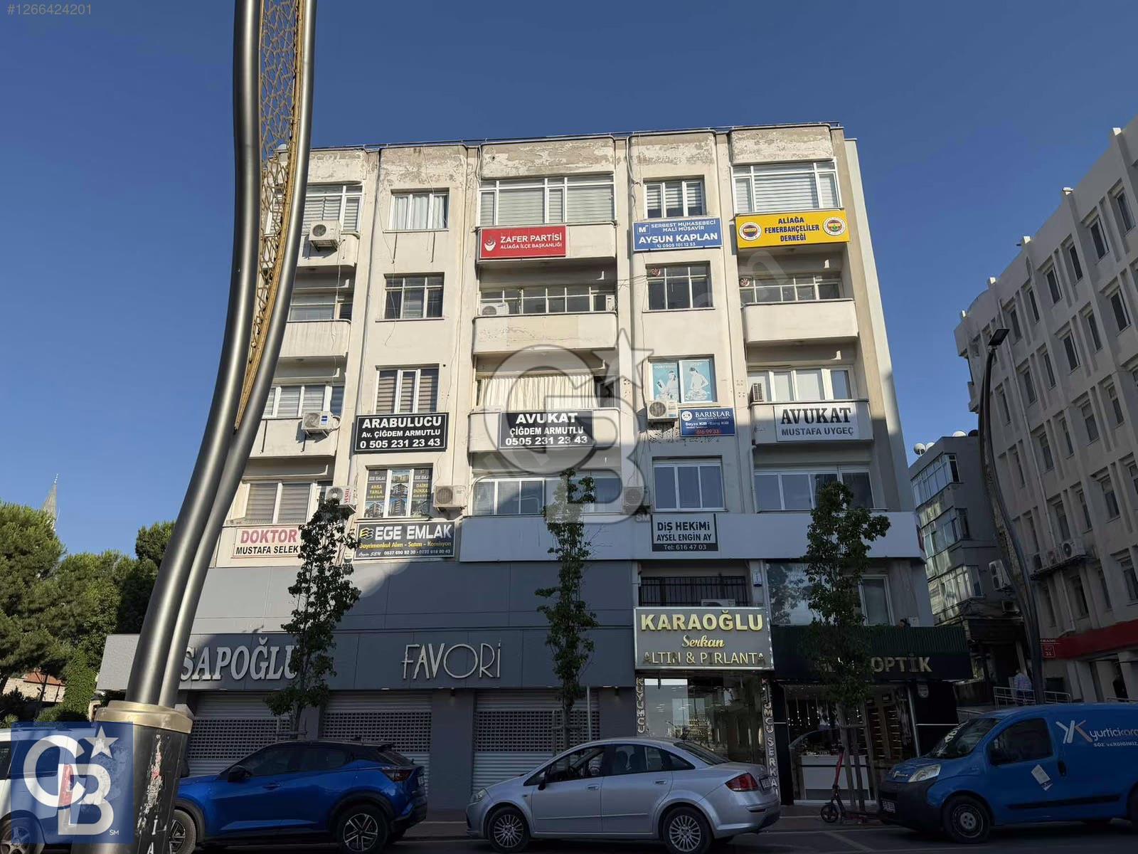 ALİAĞA'NIN KALBİNDE TABELA DEĞERİ YÜKSEK 224 m² KAT OFİS