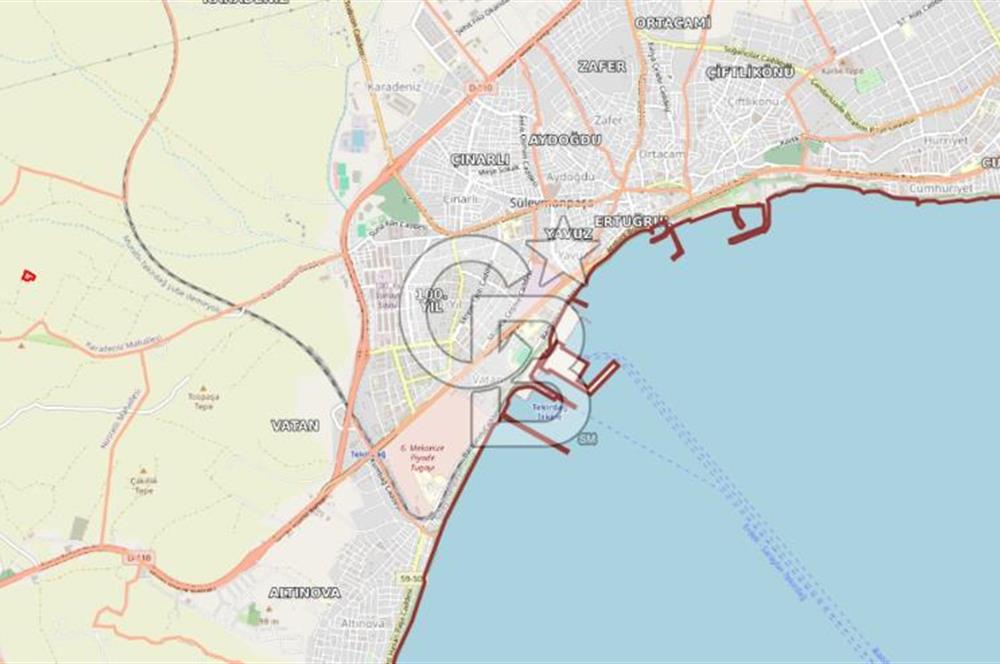 Tekirdağ Süleymanpaşa Yavuz Mahallesi'nde Satılık 5152 m² Tarla