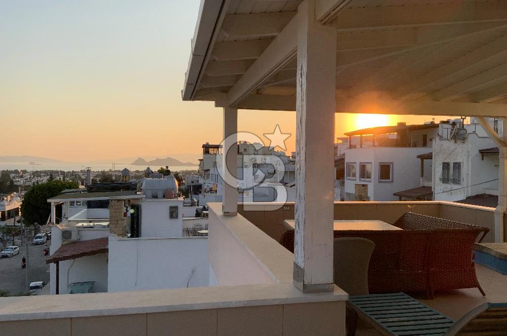 Bodrum Turgutreis’te Deniz, Doğa Ve Şehir Manzaralı Satılık Eşyalı Daire