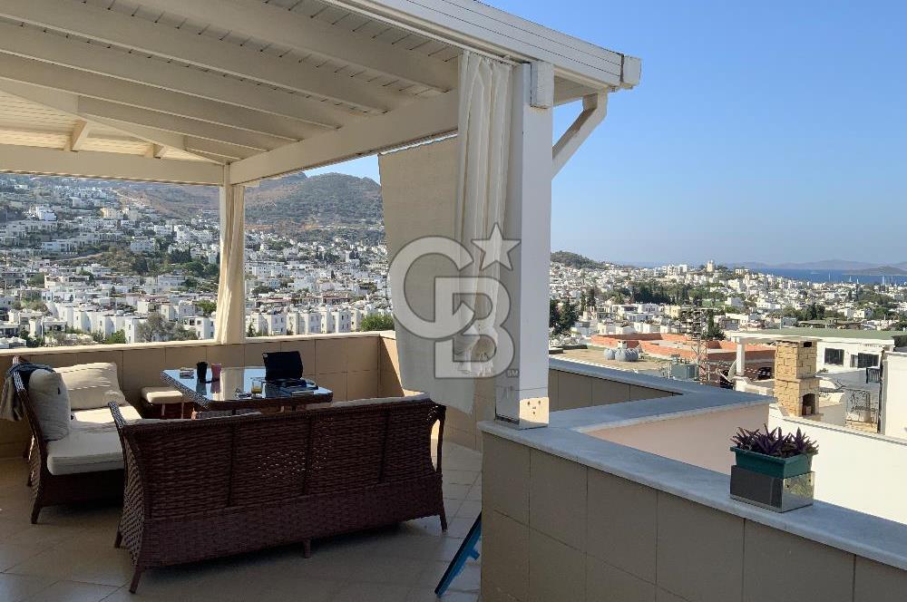 Bodrum Turgutreis’te Deniz, Doğa Ve Şehir Manzaralı Satılık Eşyalı Daire