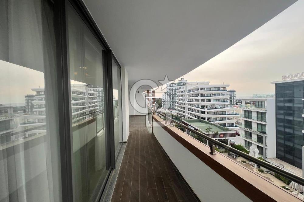 KKTC GİRNE MERKEZDE AKACAN ELEGANCE SİTESİNDE DENİZ HAVUZ VE DAĞ MANZARALI KOMPLE EŞYALI SATILIK 3+1 DAİRE