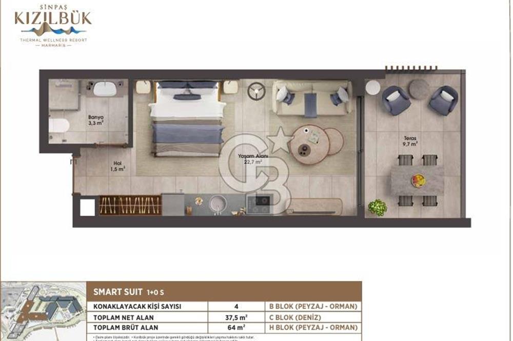SİNPAŞ KIZILBÜK'TE 03-10 TEMMUZ SATILIK DEVREMÜLK