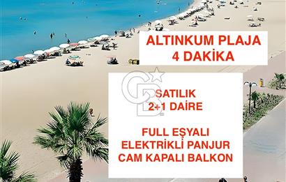 Altınkum plajı eski carrefour mevki 2+1 ara kat daire