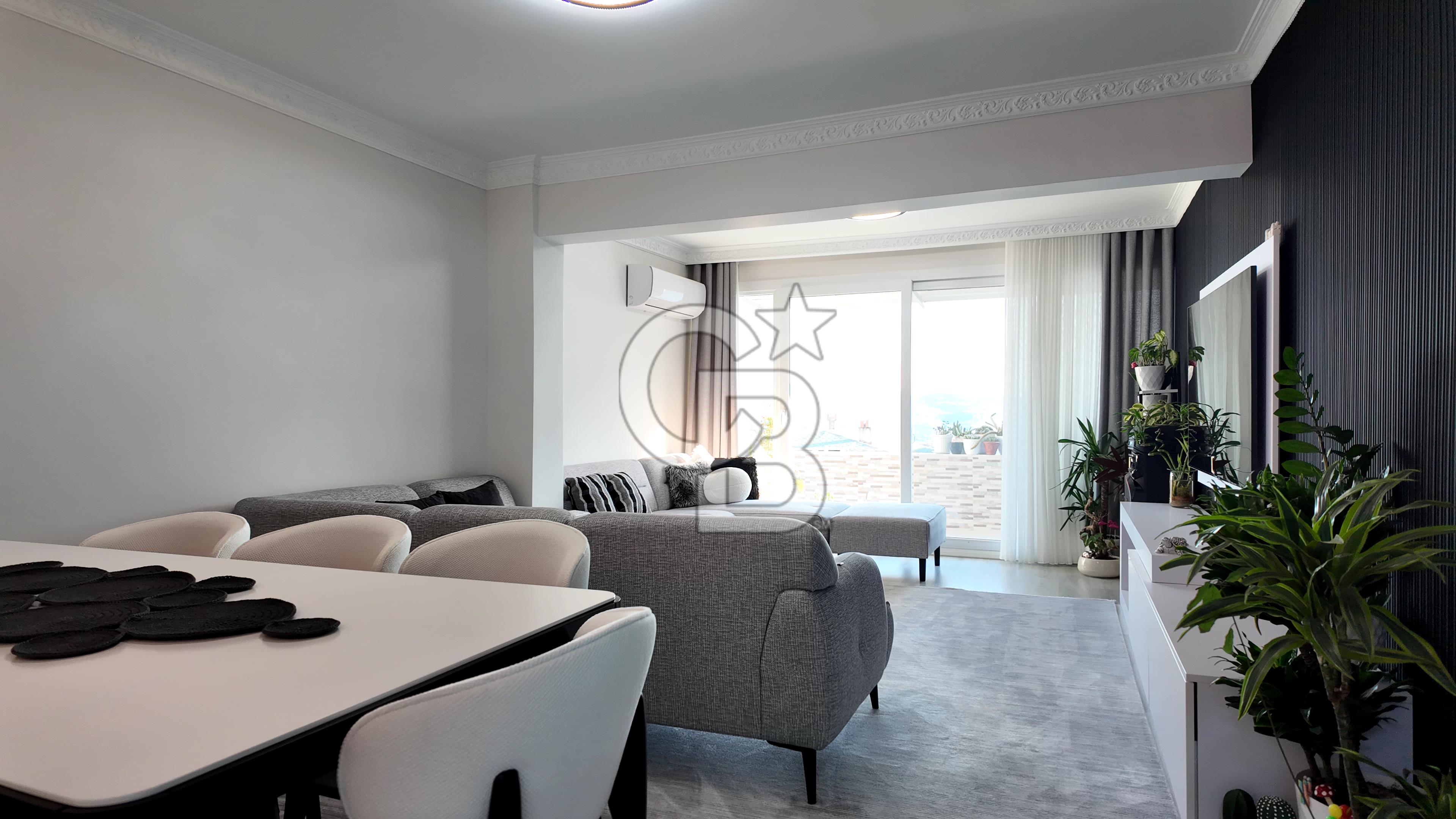 Bornova Kızılay Mah. İçi Yapılı 3+1 + ek 1+1 kullanım alanı 