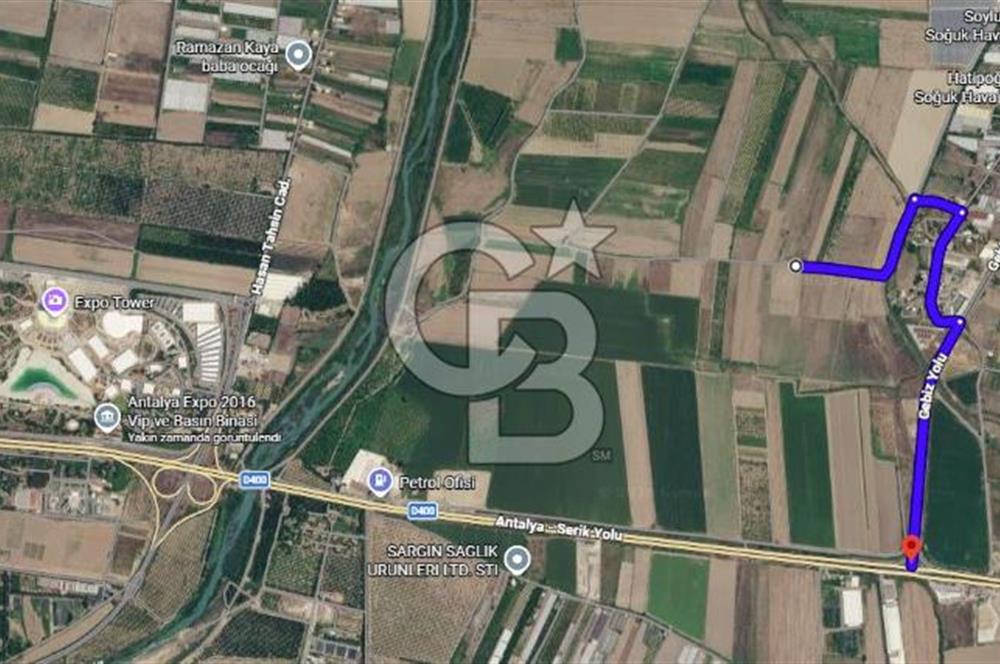 AKSU SOLAK'DA TARIMA VE YATIRIMA UYGUN 12.380 m2 TARLA