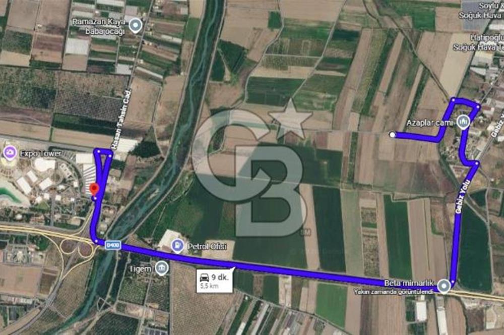 AKSU SOLAK'DA TARIMA VE YATIRIMA UYGUN 12.380 m2 TARLA