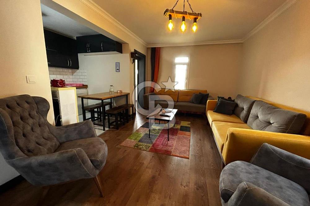 FOÇA FOTAŞ TATİL KÖYÜNDE KİRALIK 2+1 MÜSTAKİL BAHÇELİ DAİRE
