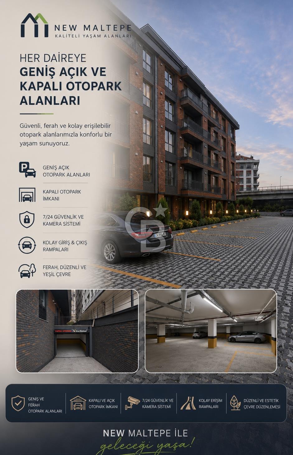 CADDE ÜZERİNDE 3+1 ULAŞIM AVANTAJLI SATILIK LÜKS DAİRE