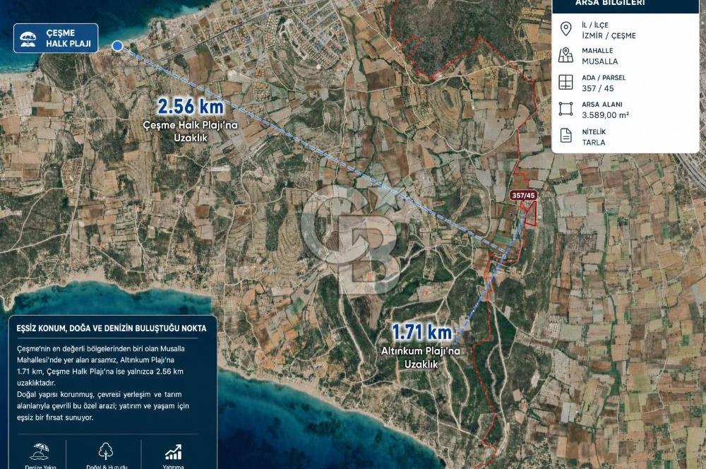 Çeşme Musalla'da Denize Yakın Tarla