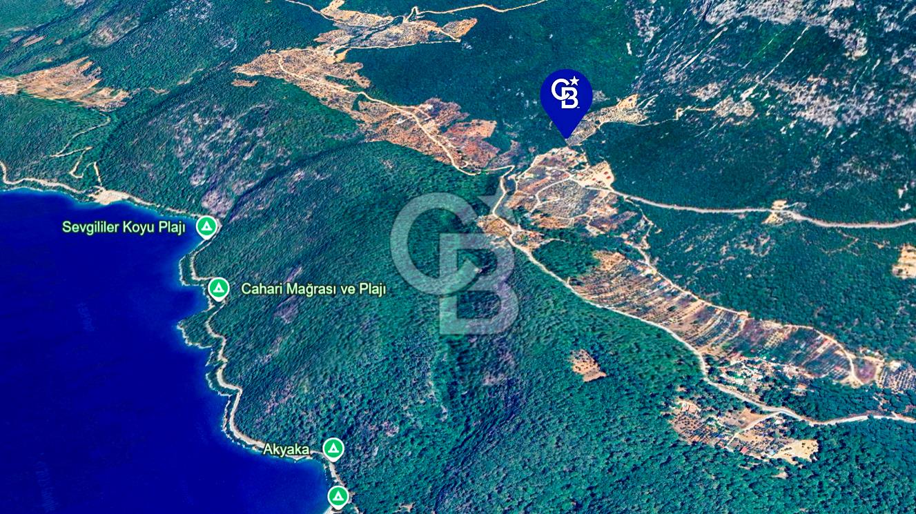 Muğla Menteşe Kuyucak'ta Yolu Olan Emsalsiz Deniz Manzaralı Tarla