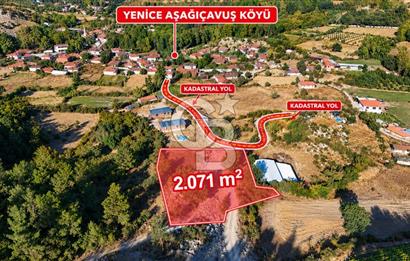 YENİCE AŞAĞIÇAVUŞ KÖYÜNDE 2.071 M² KÖY İÇİ İMARLI SATILIK ARSA