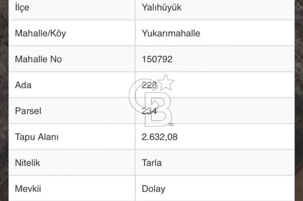 YALIHÜYÜK YUKARI MAHALLEDE YATIRIMLIK FIRSAT
