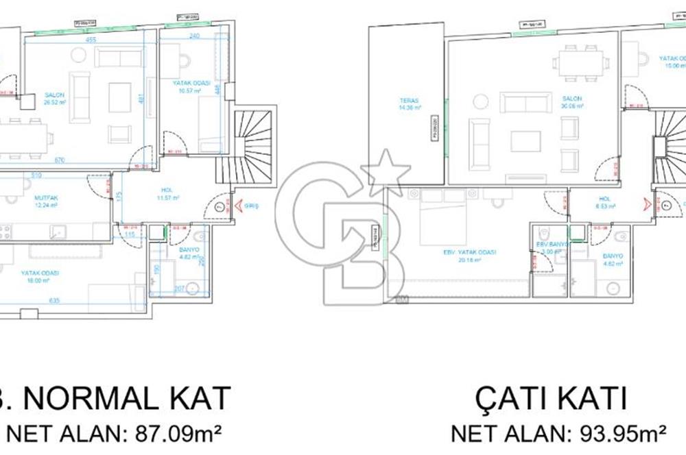 ACIBADEM CADDE ÜZERİNDE YENİ BİNADA 180 M2 ÇATI DUBLEXİ