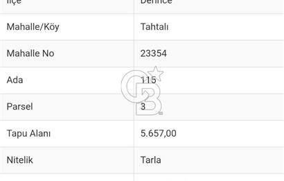 Kocaeli Derince Tahtalı mah satılık 6 dönüm %5 imarlı tarla