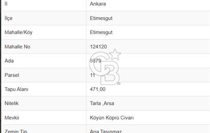 ETİMESGUT-MERKEZDE BELEDİYE YAKINI TİCARİ-KONUT İMARLI SATILIK ARSA
