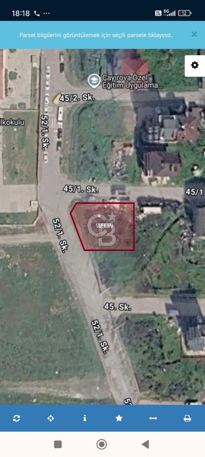 KOCAELİ ÇAYIROVA DA AKSE MAH.DE KONUT İMARLI SATILIK ARSA
