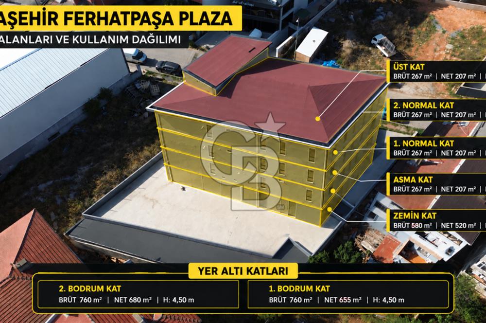 ATAŞEHİR-F.PAŞA / 3500 M2 İSKANLI VE 3 TON YÜK ASANSÖRLÜ PLAZA
