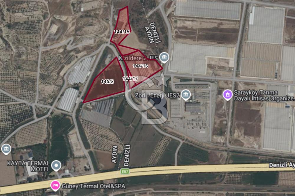 AYDIN BUHARKENT KIZILDERE SATILIK 26.616 M² YAN YANA 3 PARSEL