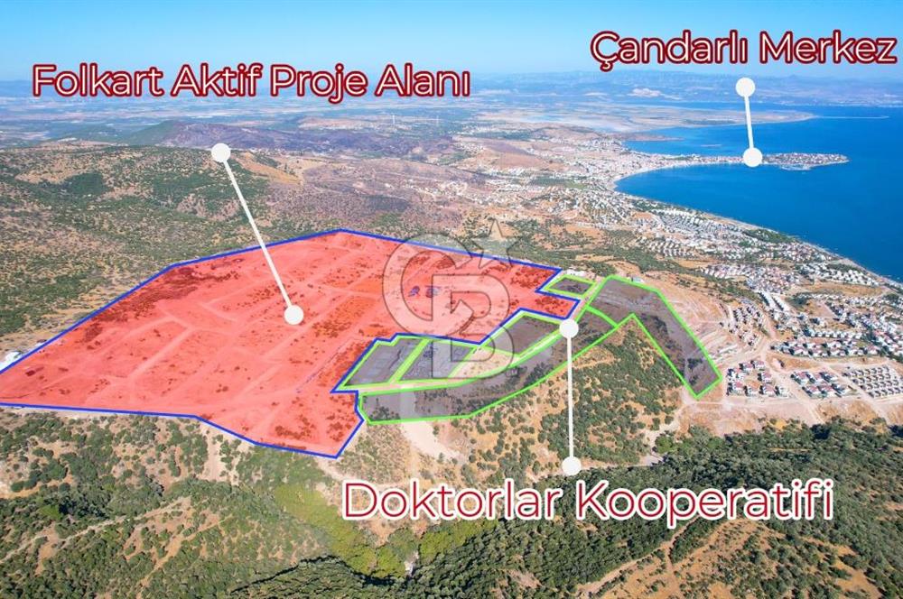 Çandarlı Folkart'a Sınır 311M² İmarlı Arsa + 601M² Tarla Hissesi
