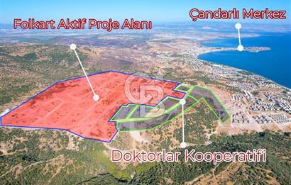 Çandarlı Folkart'a Sınır 311M² İmarlı Arsa + 601M² Tarla Hissesi