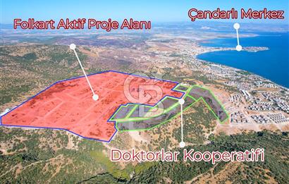 Çandarlı Folkart'a Sınır 311M² İmarlı Arsa + 601M² Tarla Hissesi