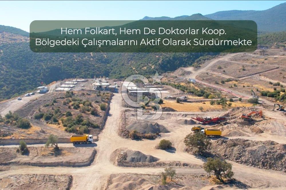 Çandarlı Folkart'a Sınır 311M² İmarlı Arsa + 601M² Tarla Hissesi