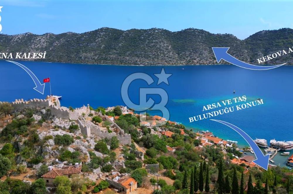 Bir LİKYA Rüyası Kaleköy'de 360° Manzaralı Taş Ev ve Geniş Arsa