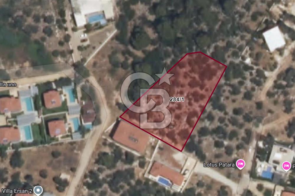 KAŞ GELEMİŞ'TE 1942 M2 İMARLI ARSA KÖŞE PARSEL DENİZ MANZARALI
