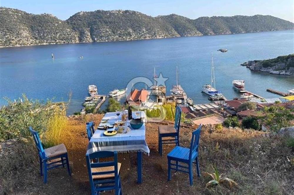 Bir LİKYA Rüyası Kaleköy'de 360° Manzaralı Taş Ev ve Geniş Arsa