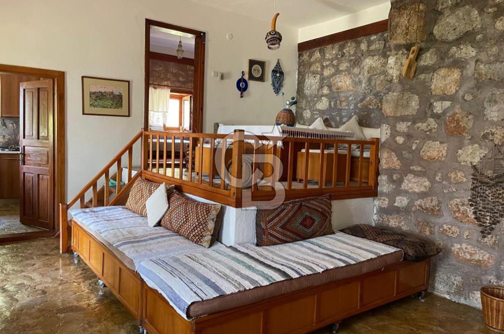 Bir LİKYA Rüyası Kaleköy'de 360° Manzaralı Taş Ev ve Geniş Arsa