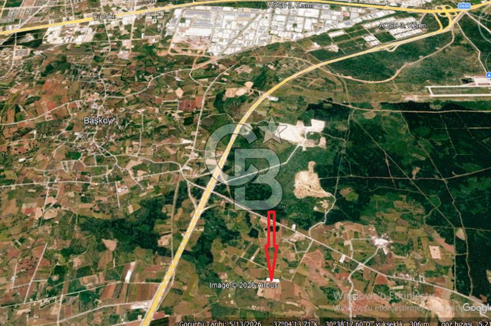 ANTALYA KEPEZ BAŞKÖY'DE 4960 M2 SATILIK TARLA