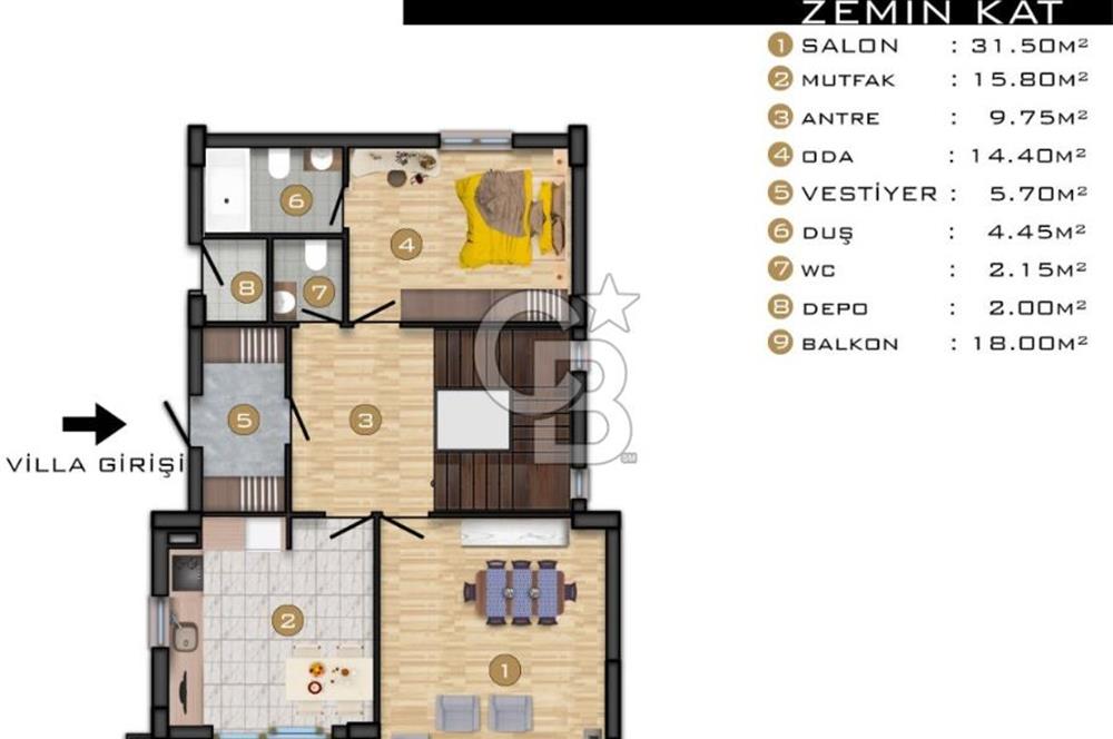 Etimesgut Bağlıca da Site İçerisinde Sıfır 6+1 Villa