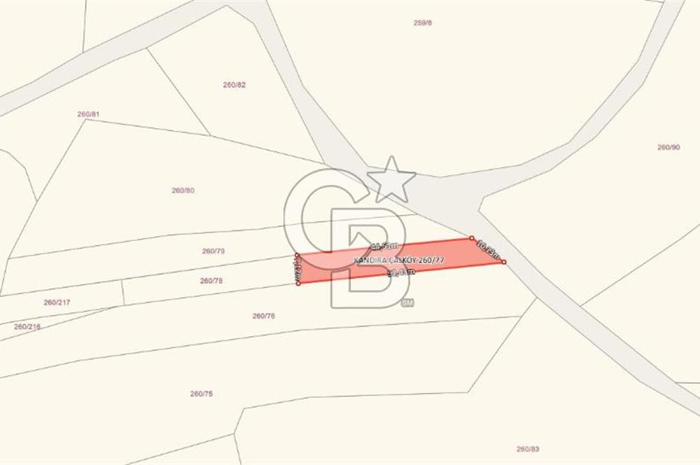 KANDIRA ÇALKÖY DENİZE YAKIN KADASTRO YOLLU TARLA