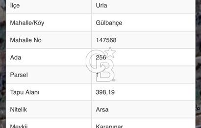 URLA GÜLBAHÇE'DE İÇERİSİNDE KAYITLI BİNA OLAN İMARLI ARSA